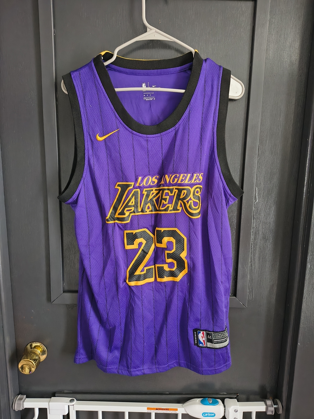 Nike Purple Los Angeles Lakers #23 Basketball Jersey